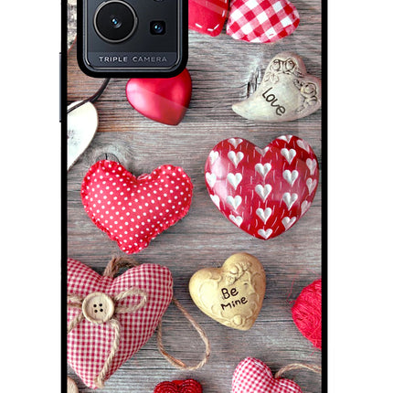 Love Wallpaper Vivo Y75 5G/Vivo T1 5G Glass Case Back Cover by Casekaro