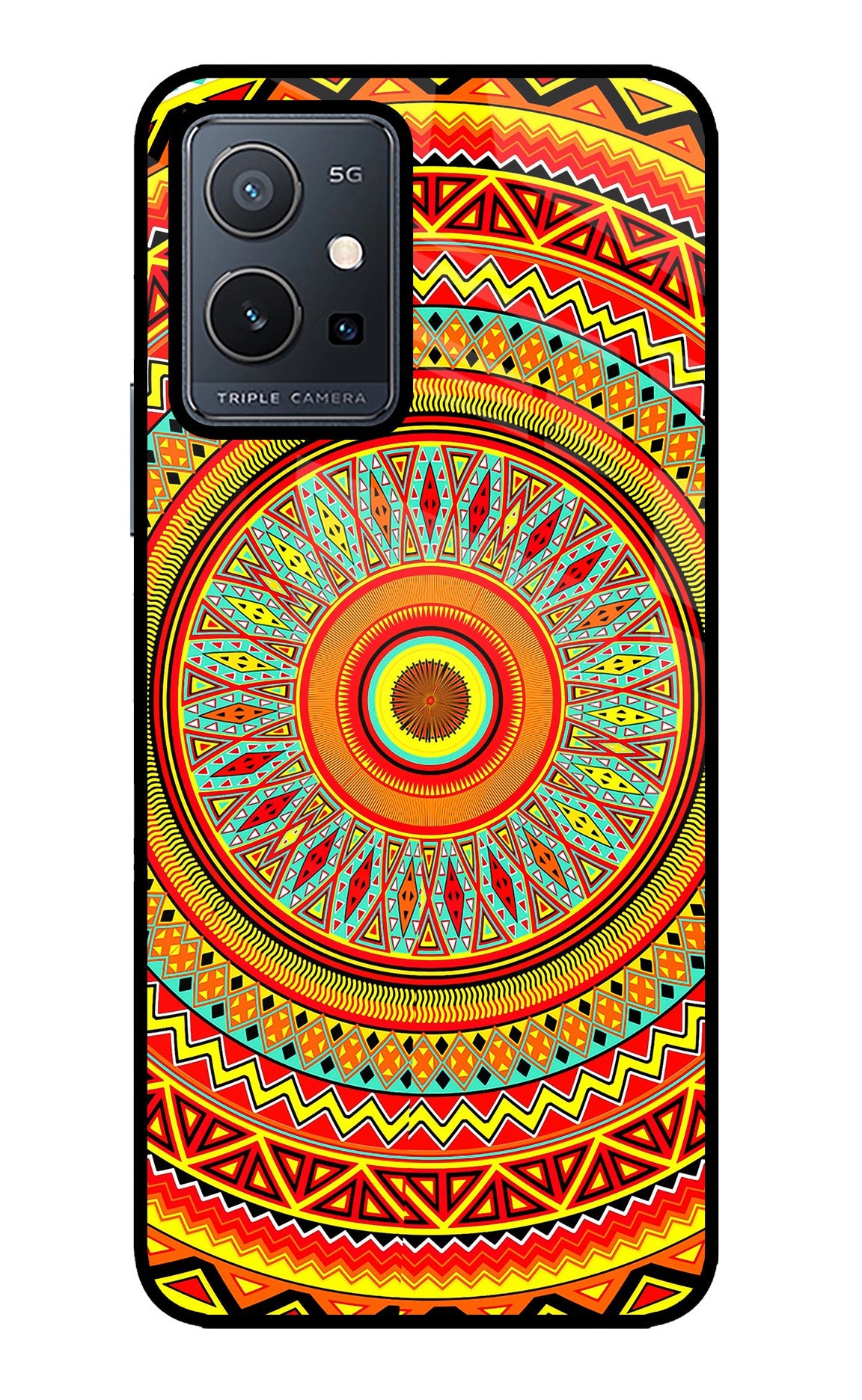 Mandala Pattern Vivo Y75 5G/Vivo T1 5G Back Cover