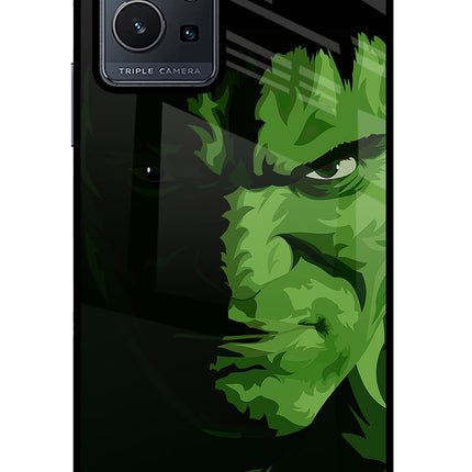 HULK Vivo Y75 5G/Vivo T1 5G Glass Case Back Cover by Casekaro