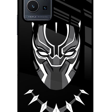 Black Panther Vivo Y75 5G/Vivo T1 5G Glass Case