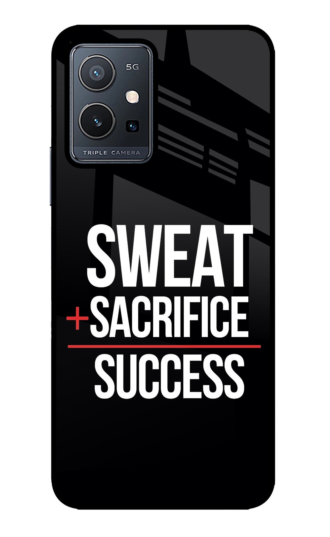 Sweat Sacrifice Success Vivo Y75 5G/Vivo T1 5G Back Cover