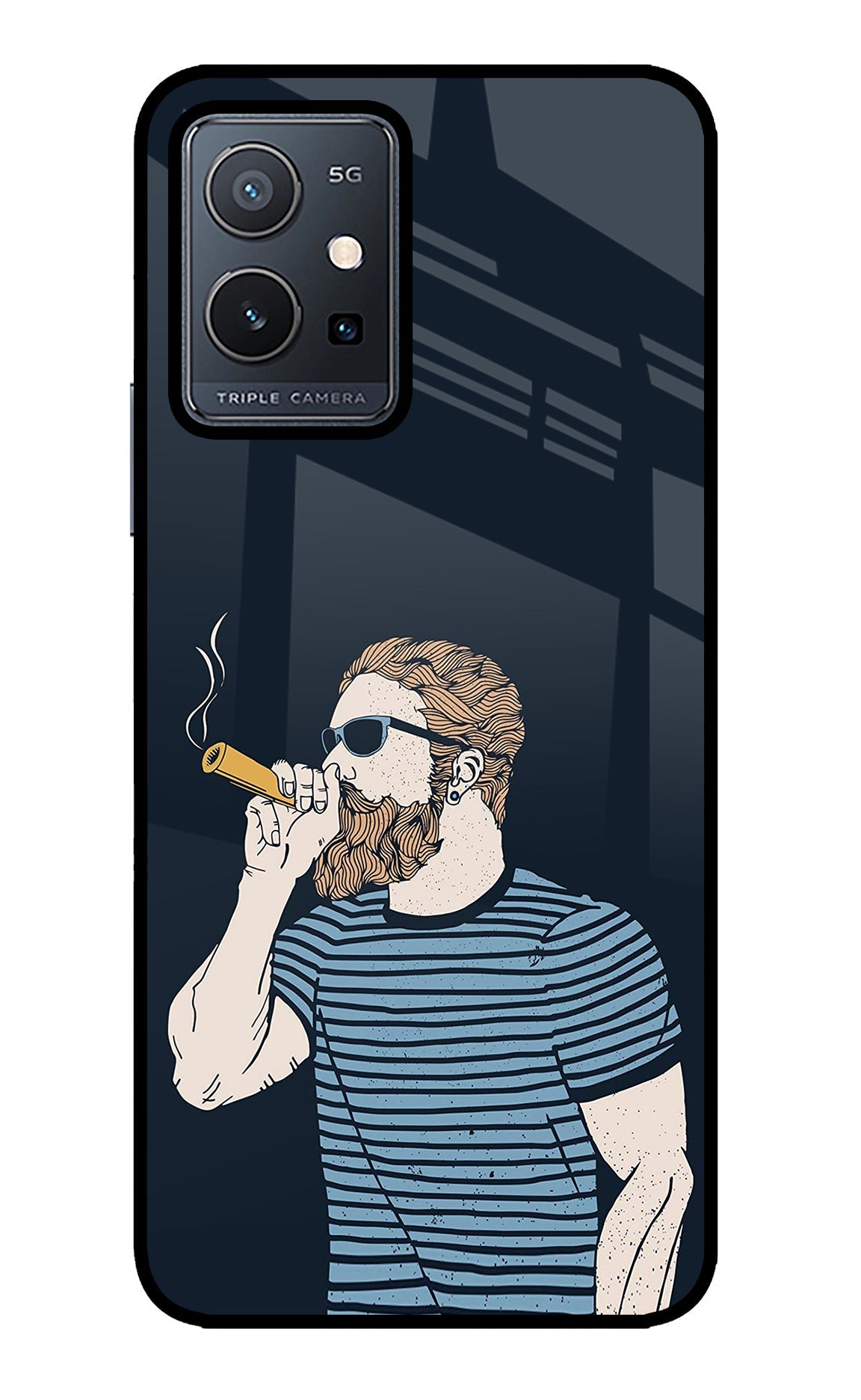 Smoking Vivo Y75 5G/Vivo T1 5G Glass Case