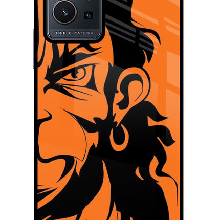 Hanuman Vivo Y75 5G/Vivo T1 5G Glass Case Back Cover by Casekaro