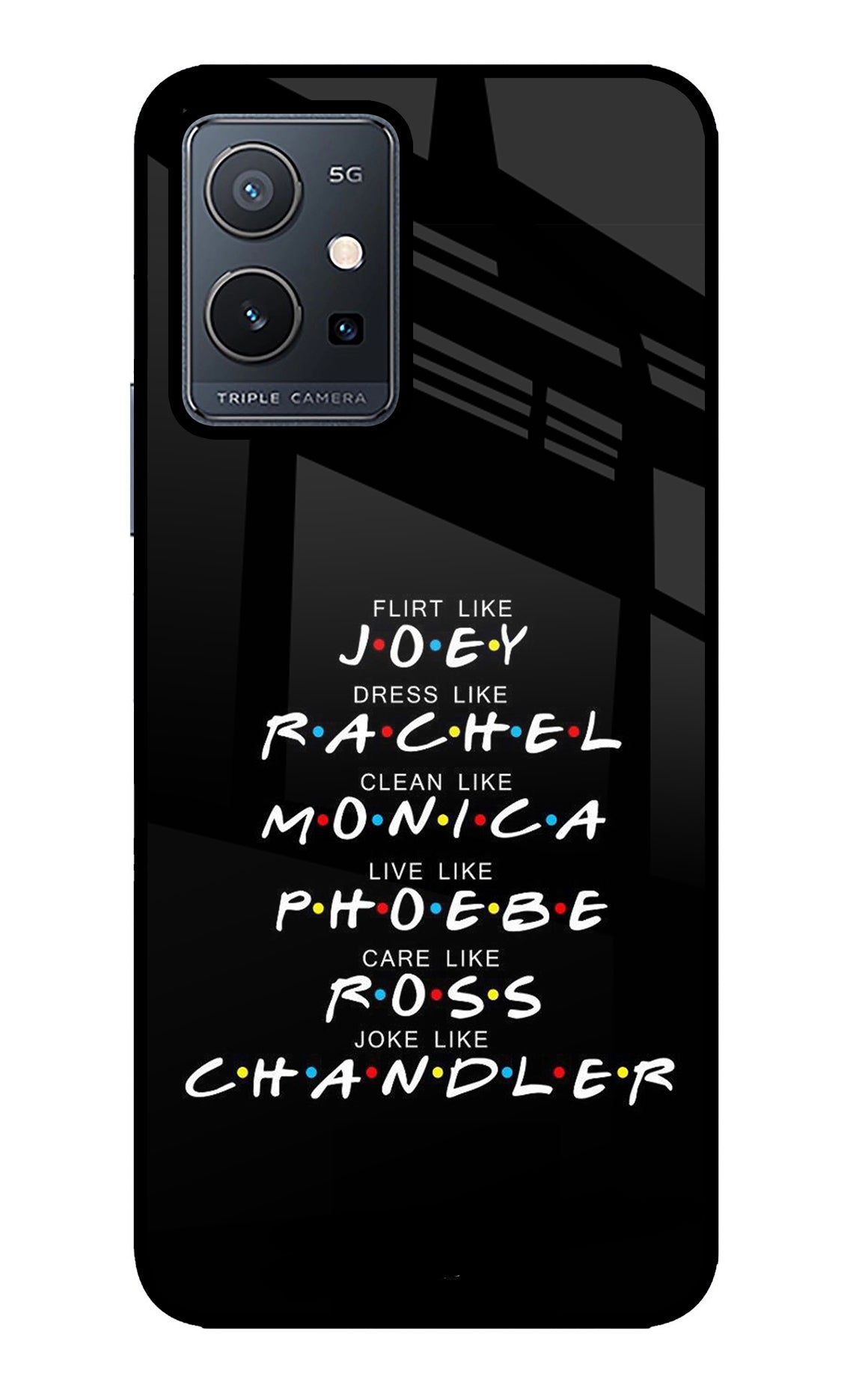 FRIENDS Character Vivo Y75 5G/Vivo T1 5G Back Cover