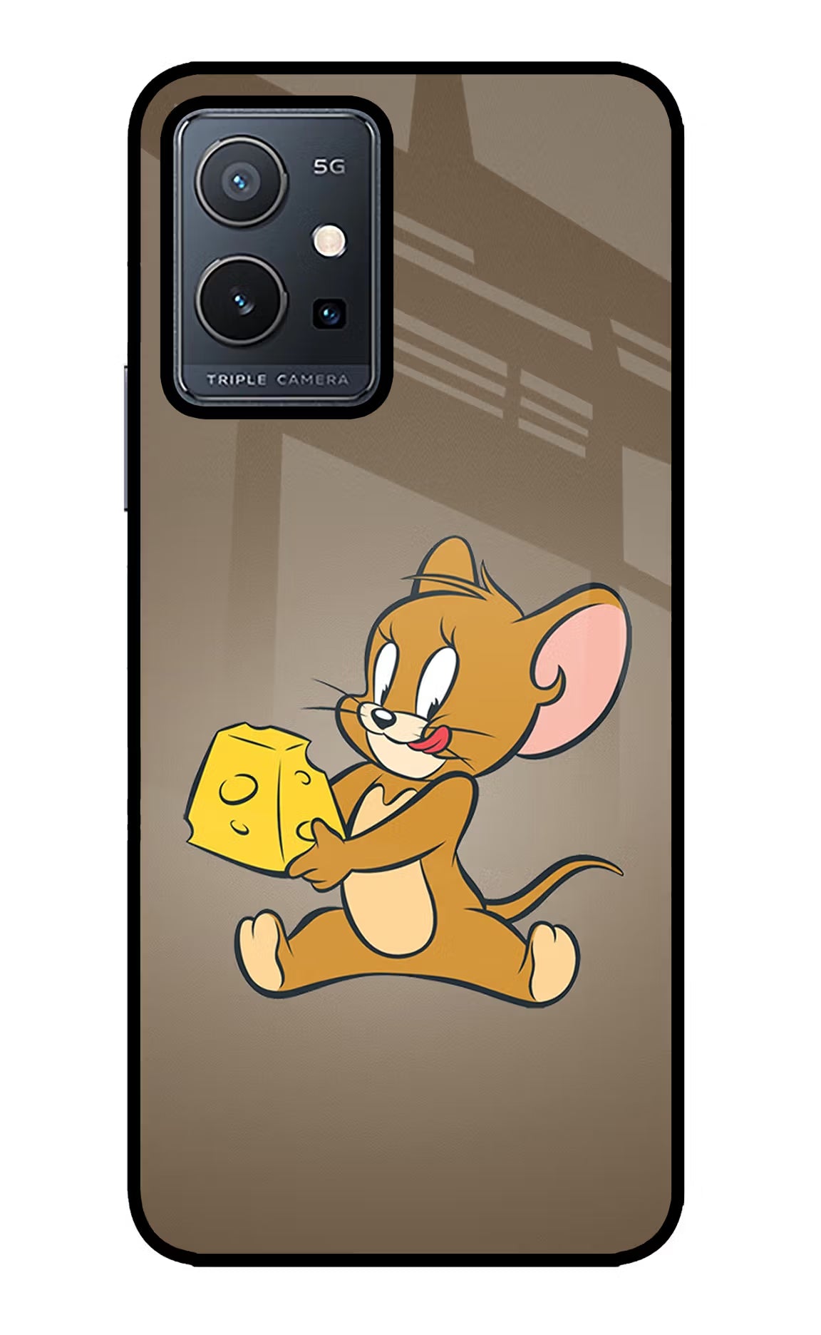 Jerry Vivo Y75 5G/Vivo T1 5G Glass Case Back Cover by Casekaro