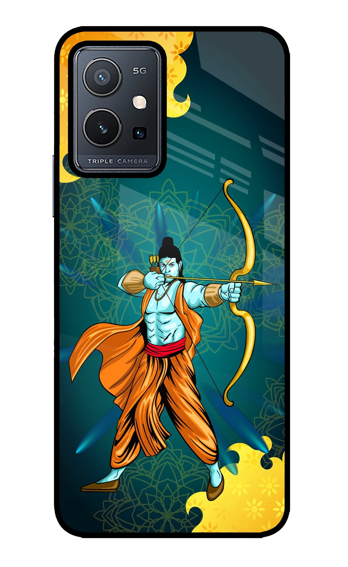 Lord Ram - 6 Vivo Y75 5G/Vivo T1 5G Glass Case