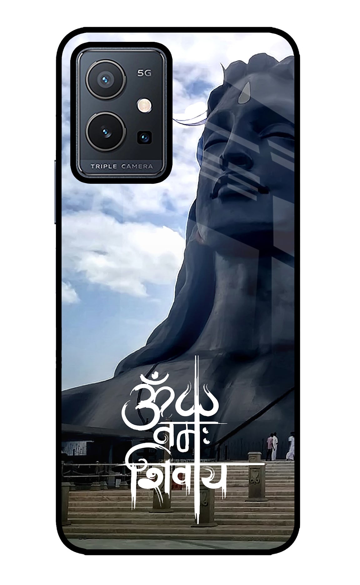 Om Namah Shivay Vivo Y75 5G/Vivo T1 5G Glass Case