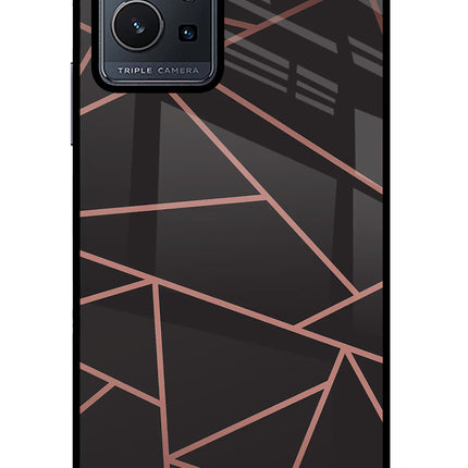 Geometric Pattern Vivo Y75 5G/Vivo T1 5G Glass Case Back Cover by Casekaro