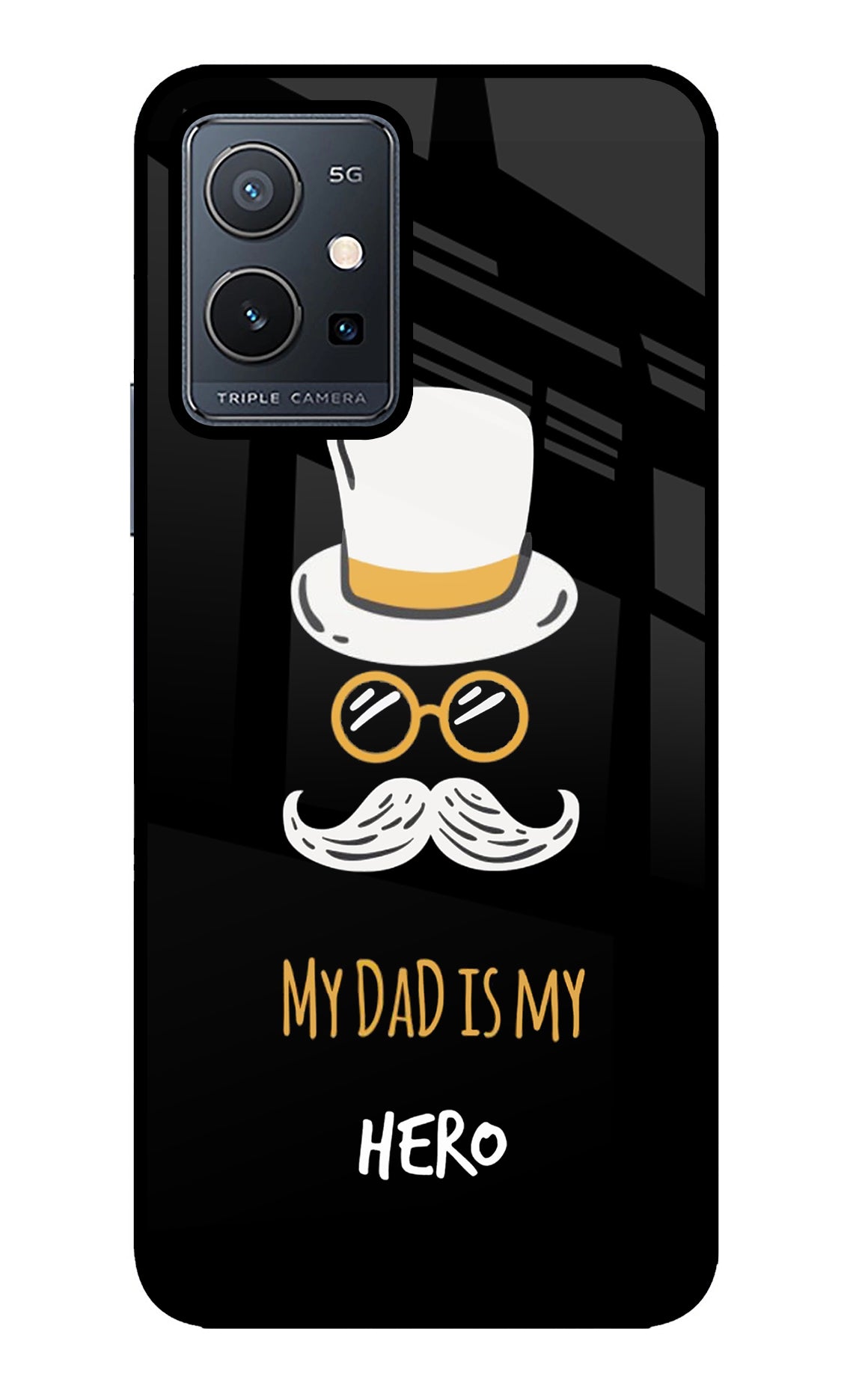 My Dad Is My Hero Vivo Y75 5G/Vivo T1 5G Glass Case