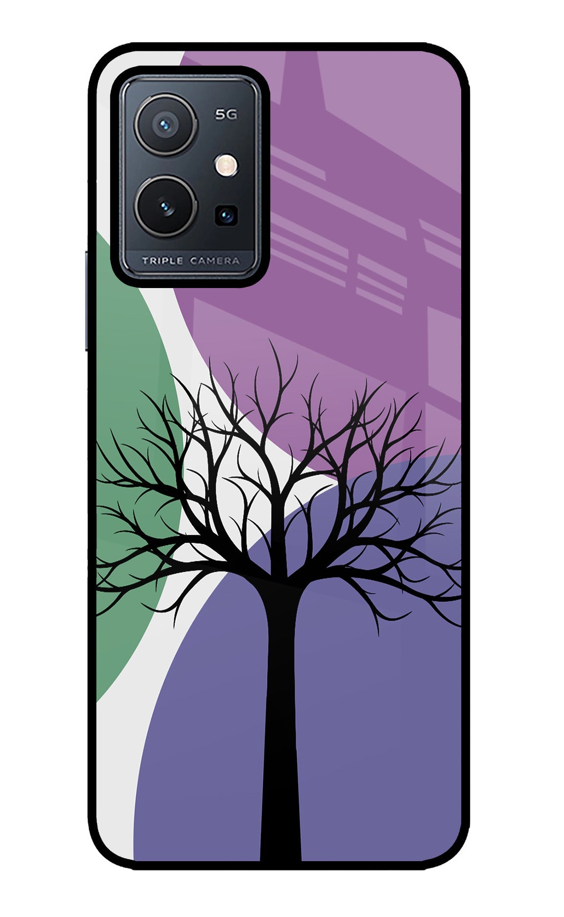 Tree Art Vivo Y75 5G/Vivo T1 5G Back Cover