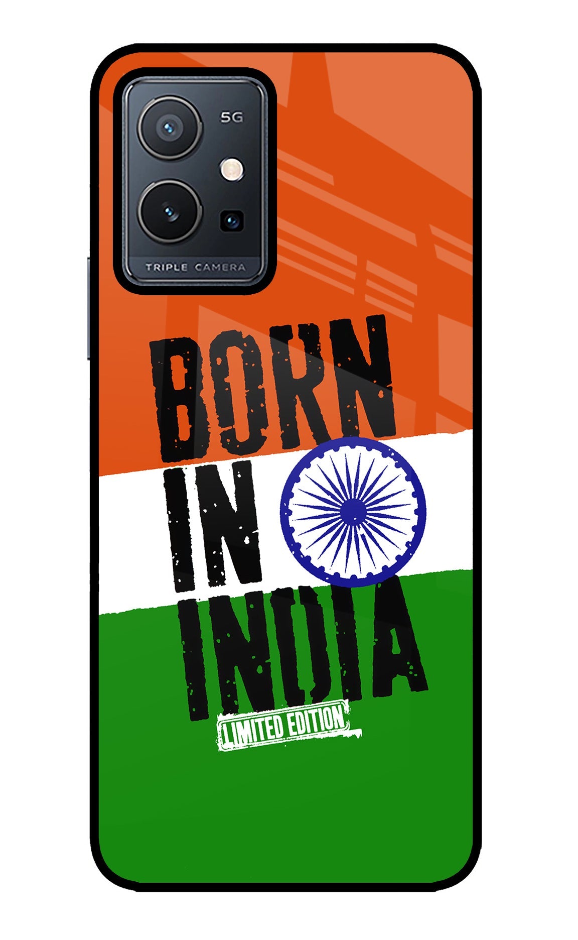 Born in India Vivo Y75 5G/Vivo T1 5G Glass Case