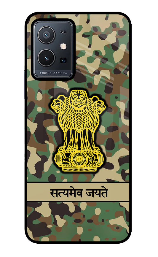 Satyamev Jayate Army Vivo Y75 5G/Vivo T1 5G Glass Case
