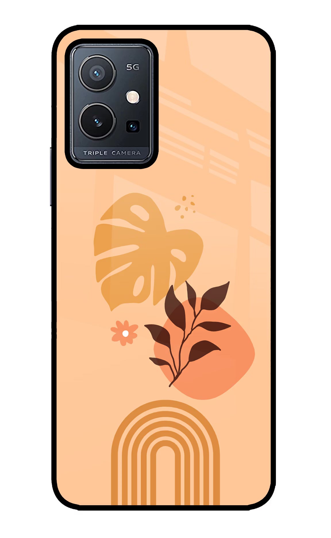 Bohemian Art Vivo Y75 5G/Vivo T1 5G Glass Case Back Cover by Casekaro