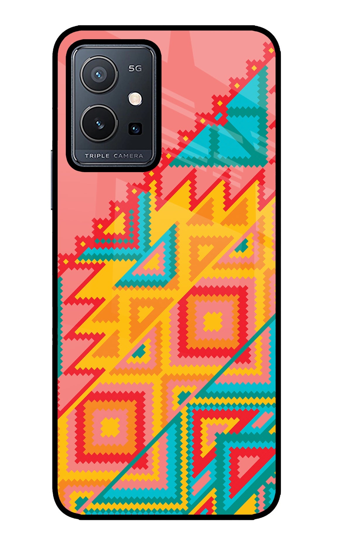 Aztec Tribal Vivo Y75 5G/Vivo T1 5G Back Cover