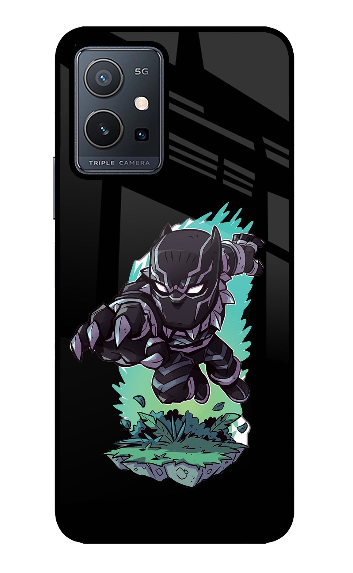 Black Panther Vivo Y75 5G/Vivo T1 5G Back Cover