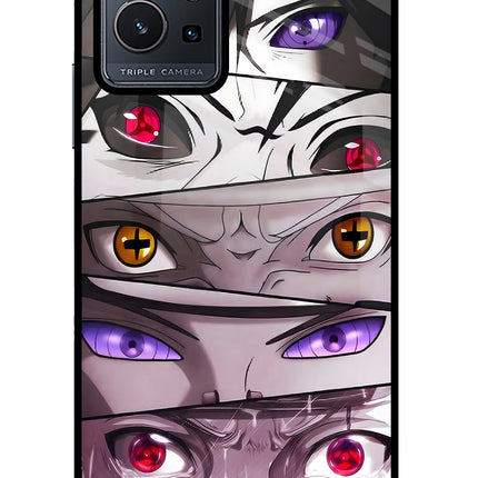 Naruto Anime Vivo Y75 5G/Vivo T1 5G Glass Case Back Cover by Casekaro