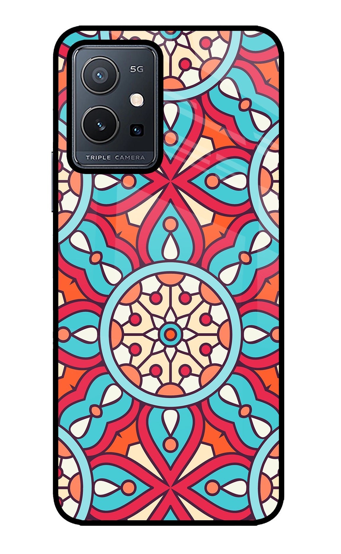 Mandala Geometric Vivo Y75 5G/Vivo T1 5G Back Cover