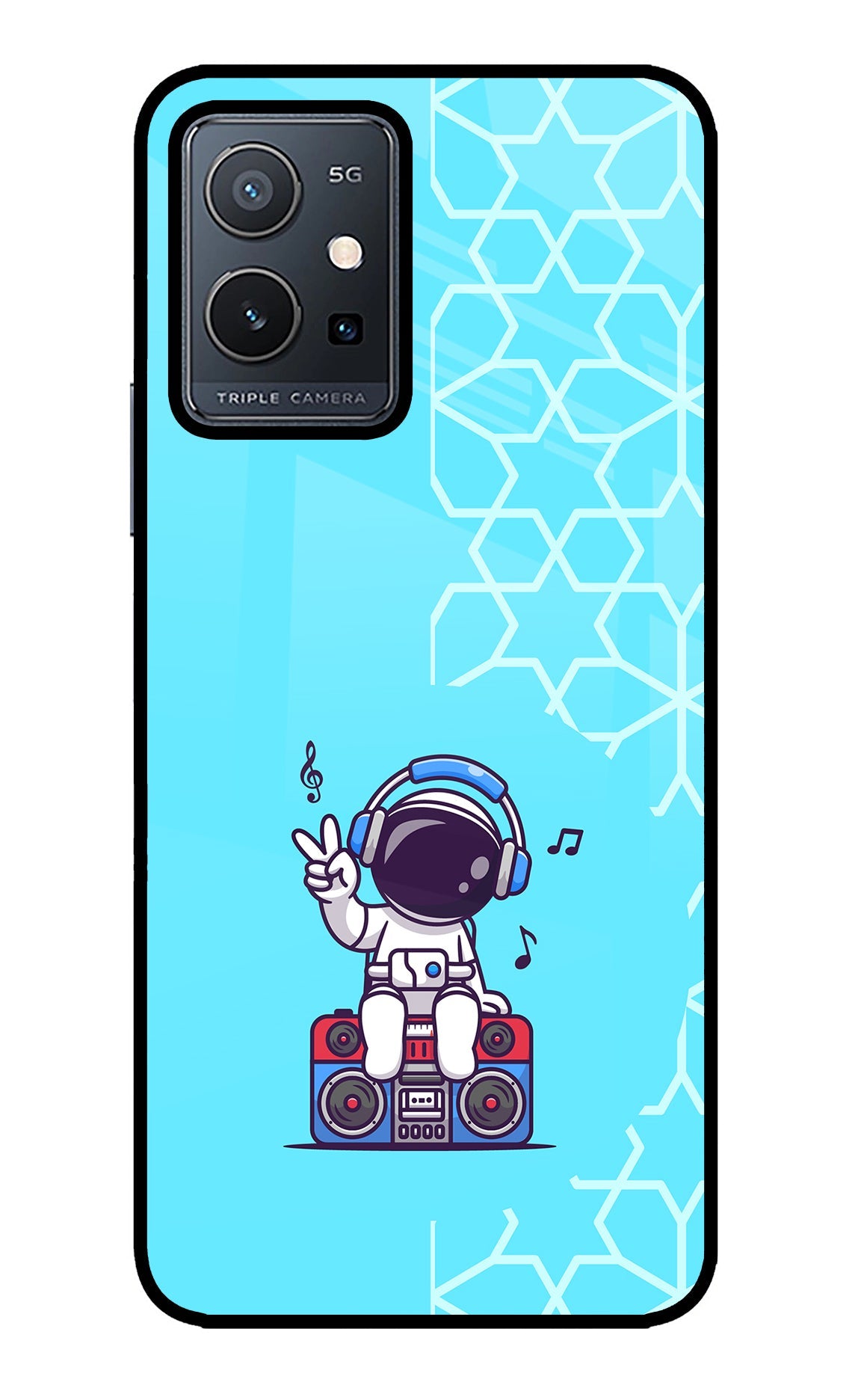 Cute Astronaut Chilling Vivo Y75 5G/Vivo T1 5G Back Cover