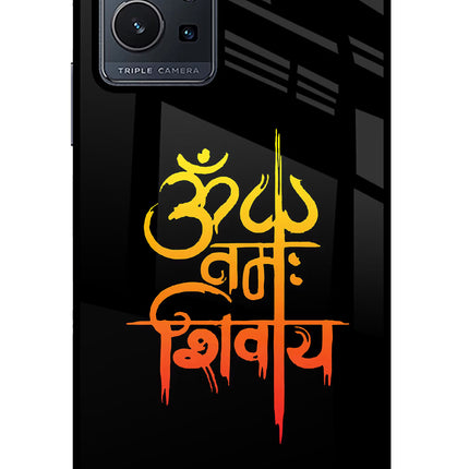 Om Namah Shivay Vivo Y75 5G/Vivo T1 5G Glass Case Back Cover by Casekaro