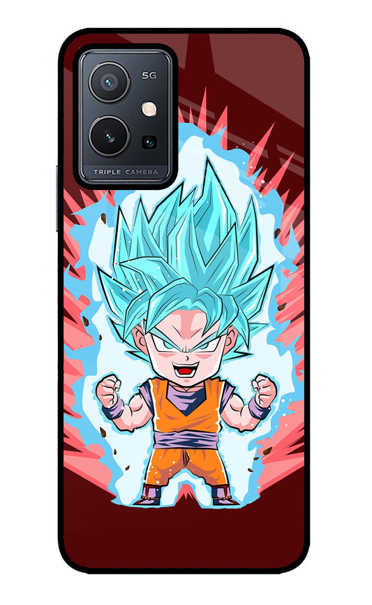 Goku Little Vivo Y75 5G/Vivo T1 5G Glass Case