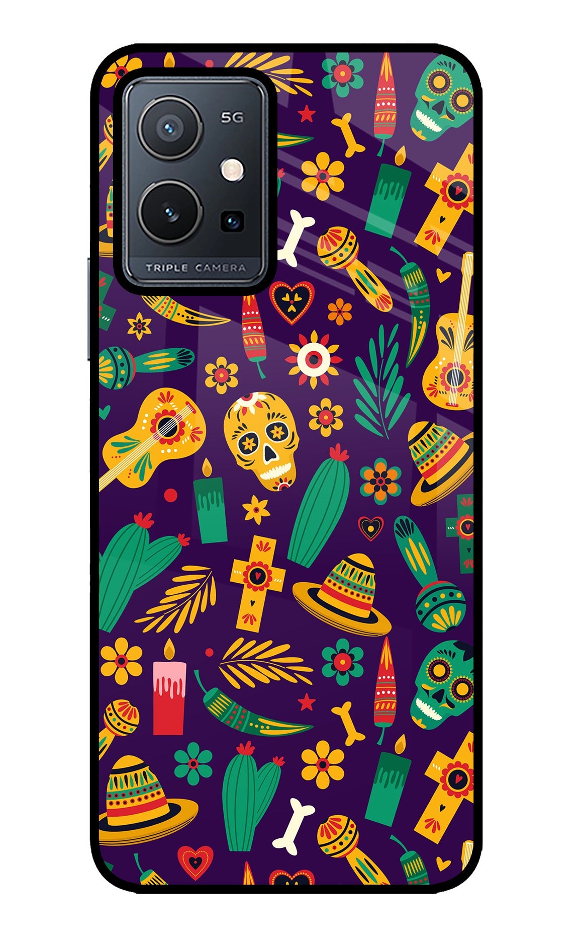 Mexican Artwork Vivo Y75 5G/Vivo T1 5G Back Cover