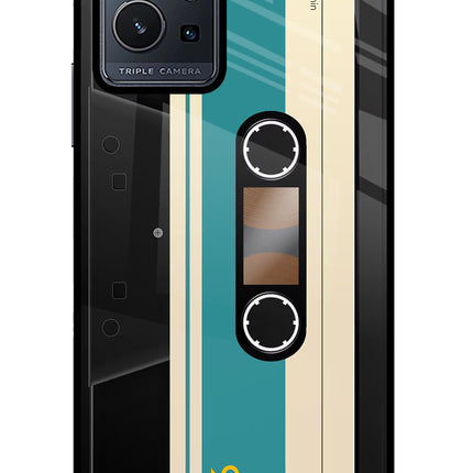 Cassette Vivo Y75 5G/Vivo T1 5G Glass Case Back Cover by Casekaro