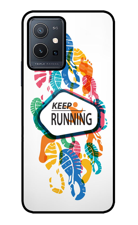 Keep Running Vivo Y75 5G/Vivo T1 5G Glass Case