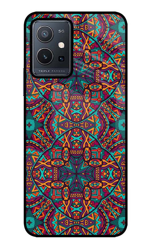 Colour Mandala Vivo Y75 5G/Vivo T1 5G Glass Case