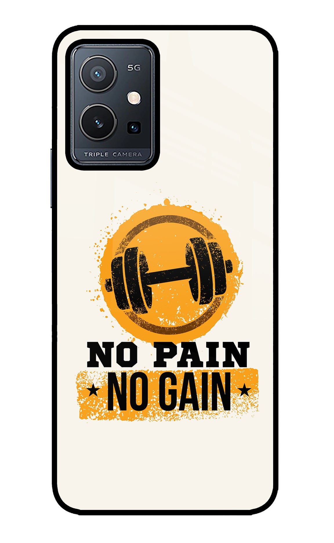 No Pain No Gain Vivo Y75 5G/Vivo T1 5G Back Cover