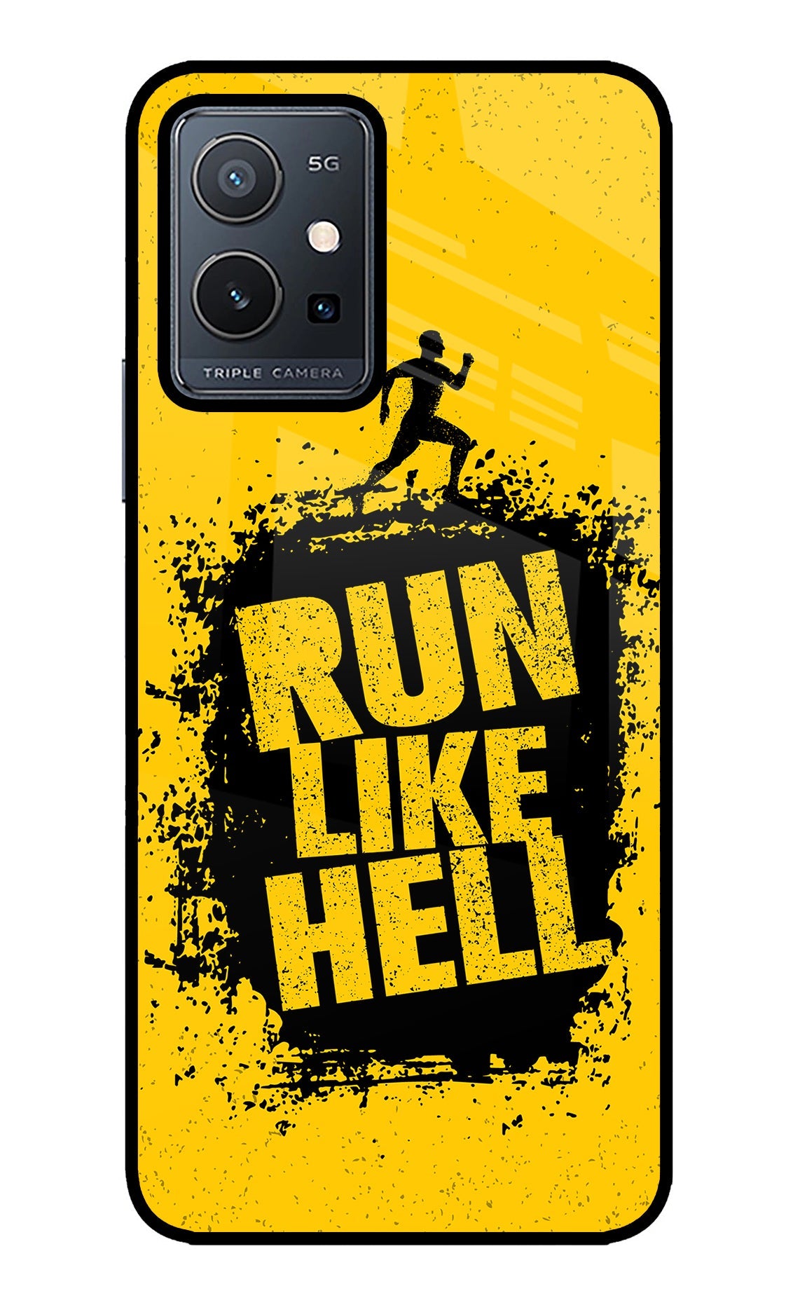 Run Like Hell Vivo Y75 5G/Vivo T1 5G Back Cover