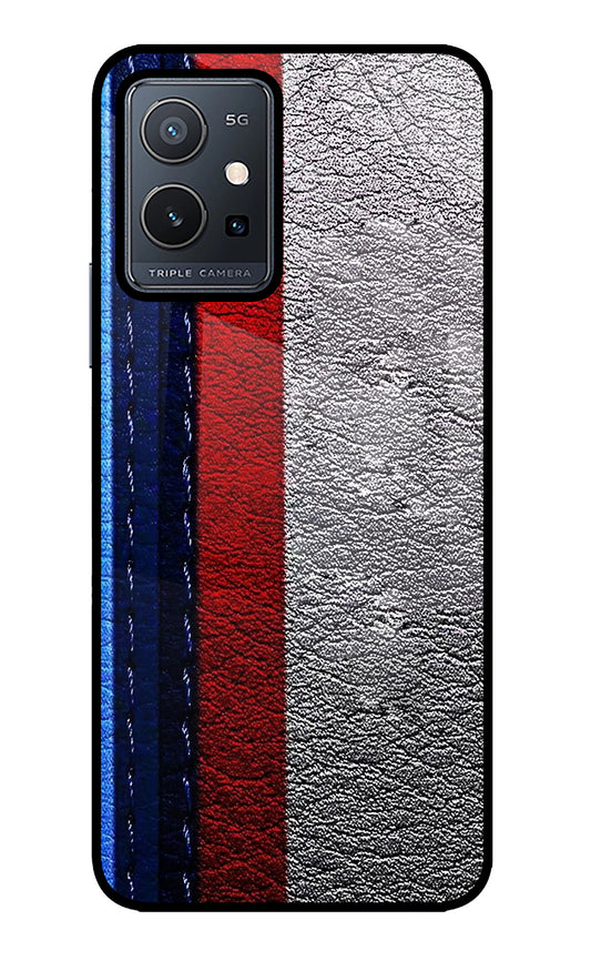 BMW Stripes Vivo Y75 5G/Vivo T1 5G Glass Case