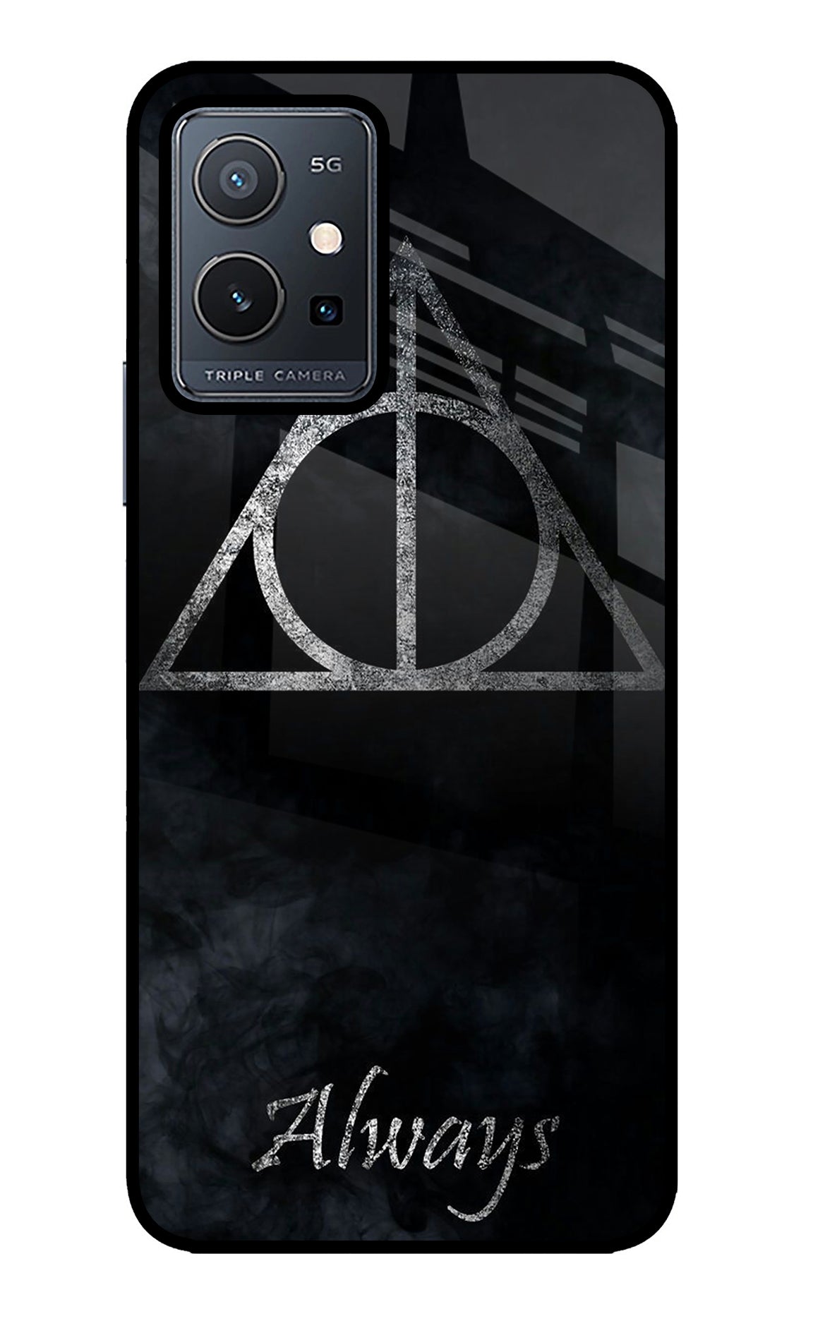 Deathly Hallows Vivo Y75 5G/Vivo T1 5G Glass Case