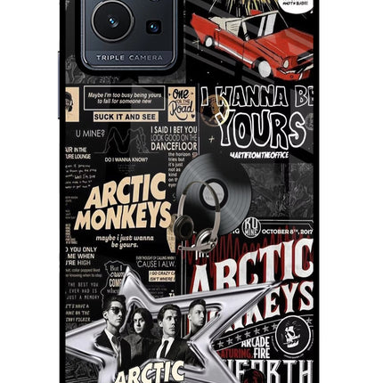 Arctic Monkeys Vivo Y75 5G/Vivo T1 5G Glass Case Back Cover by Casekaro