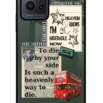 The Smiths Vivo Y75 5G/Vivo T1 5G Glass Case Back Cover by Casekaro