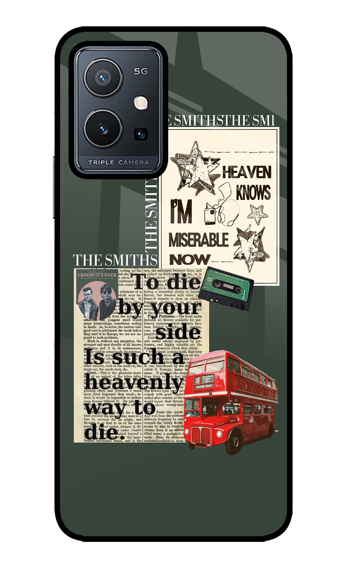The Smiths Vivo Y75 5G/Vivo T1 5G Glass Case Back Cover by Casekaro
