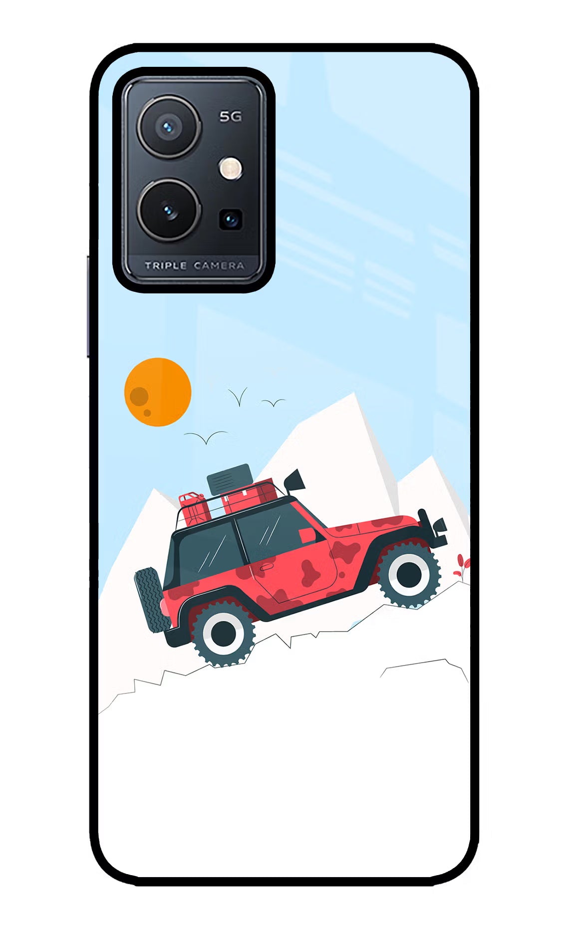 Mountain Trail Beast Vivo Y75 5G/Vivo T1 5G Glass Case