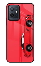 Red Velocity Vivo Y75 5G/Vivo T1 5G Glass Case