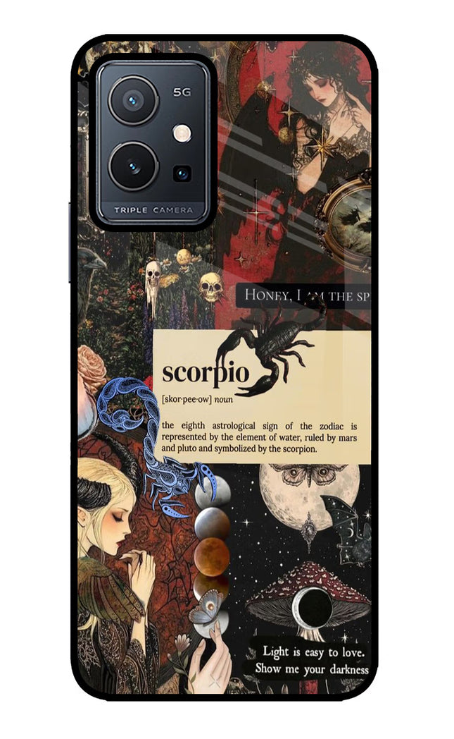 Scorpio Zodiac Vivo Y75 5G/Vivo T1 5G Glass Case
