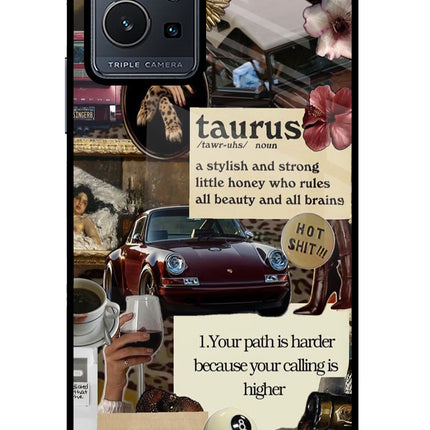 Taurus Zodiac Vivo Y75 5G/Vivo T1 5G Glass Case