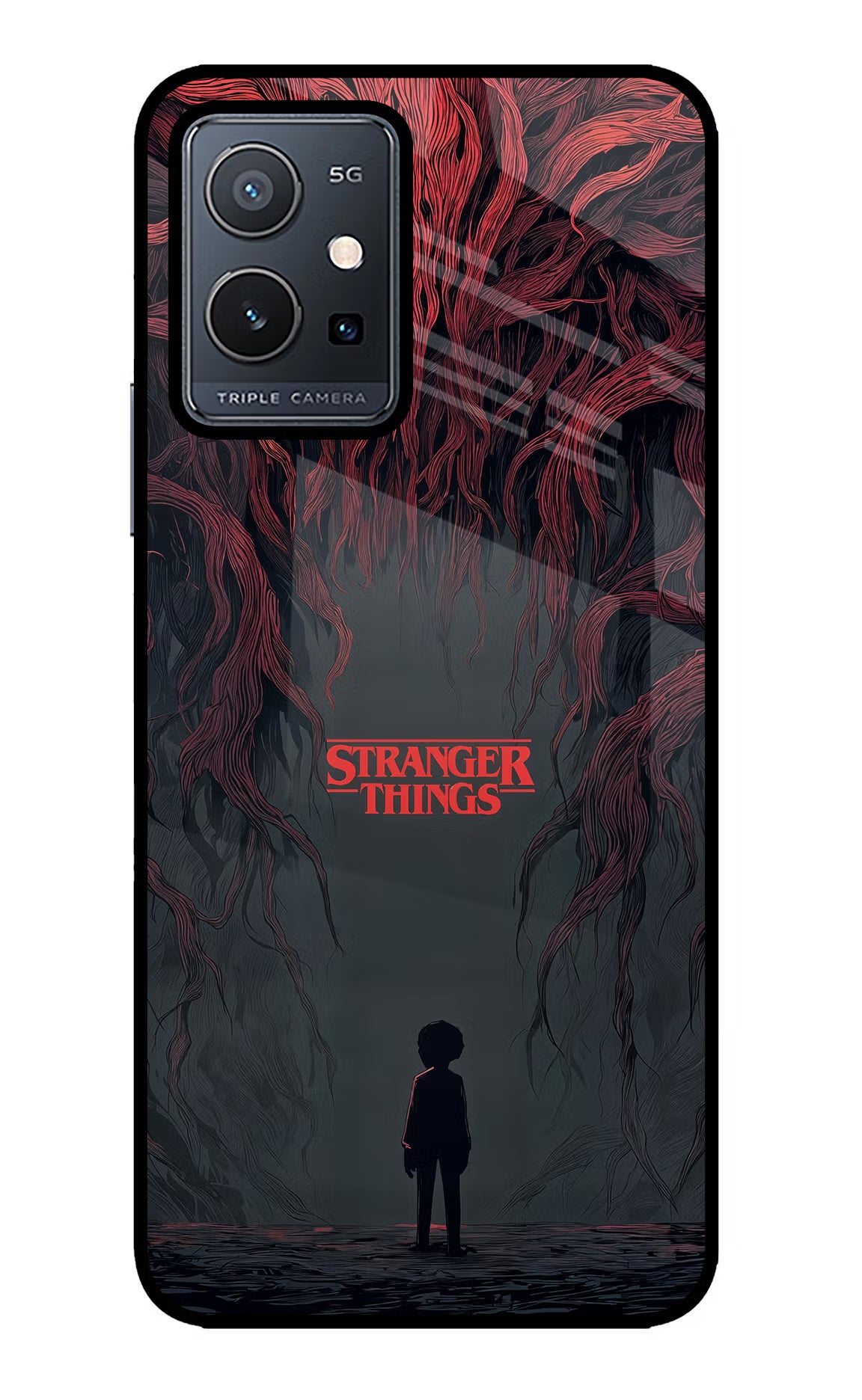 Ordinary Things Dark Side Vivo Y75 5G/Vivo T1 5G Glass Case Back Cover by Casekaro