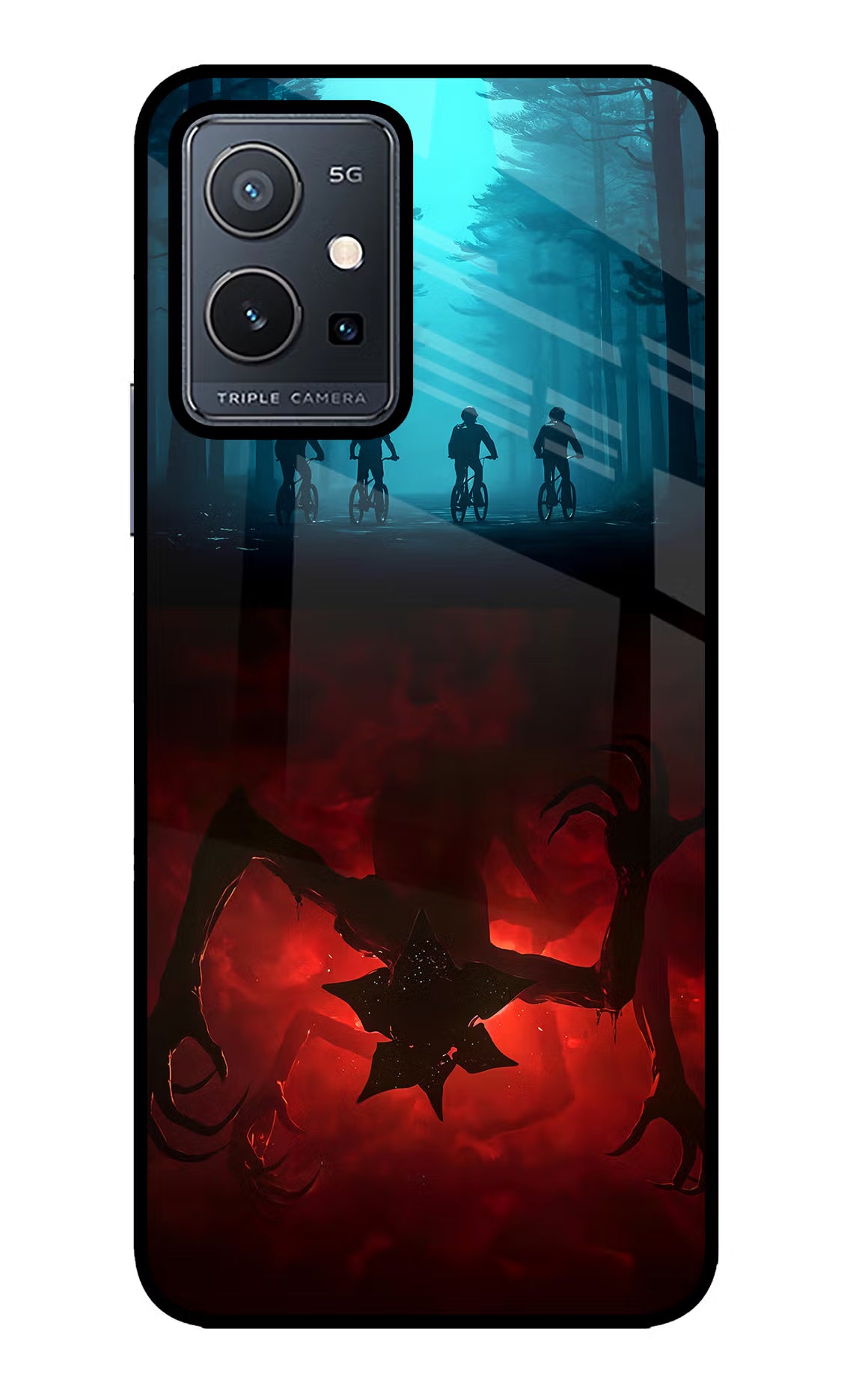 Ordinary Things Downside Up Vivo Y75 5G/Vivo T1 5G Glass Case Back Cover by Casekaro