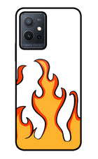 Fired Up – White Vivo Y75 5G/Vivo T1 5G Glass Case