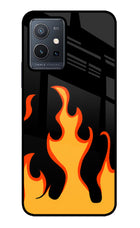 Fired Up – Black Vivo Y75 5G/Vivo T1 5G Glass Case