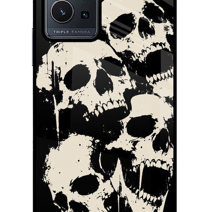 Dead Stack Vivo Y75 5G/Vivo T1 5G Glass Case Back Cover by Casekaro