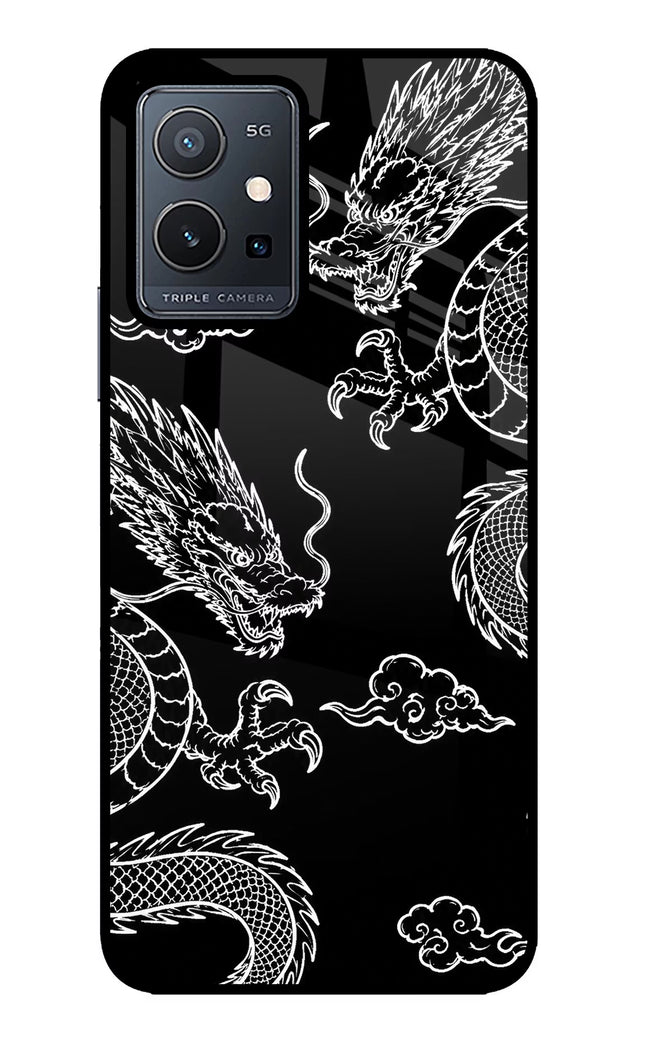 Twin Dragons Vivo Y75 5G/Vivo T1 5G Glass Case