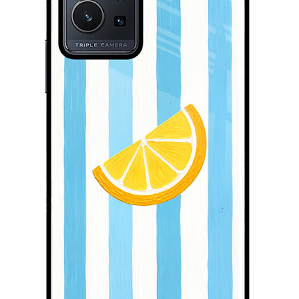 Summer Lemon Vivo Y75 5G/Vivo T1 5G Glass Case