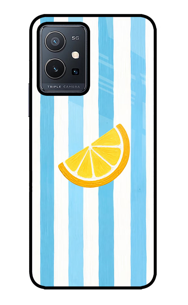 Summer Lemon Vivo Y75 5G/Vivo T1 5G Glass Case