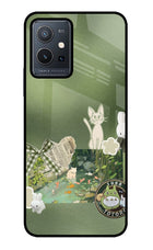 Aesthetic anime Vivo Y75 5G/Vivo T1 5G Glass Case