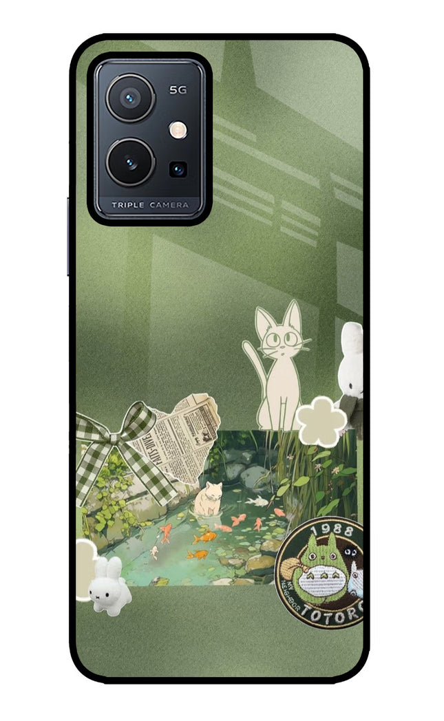 Aesthetic anime Vivo Y75 5G/Vivo T1 5G Glass Case