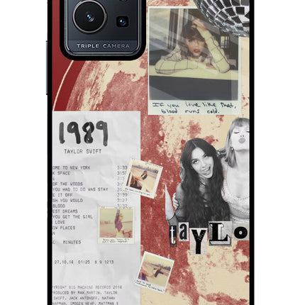 Taylor Swift Vivo Y75 5G/Vivo T1 5G Glass Case